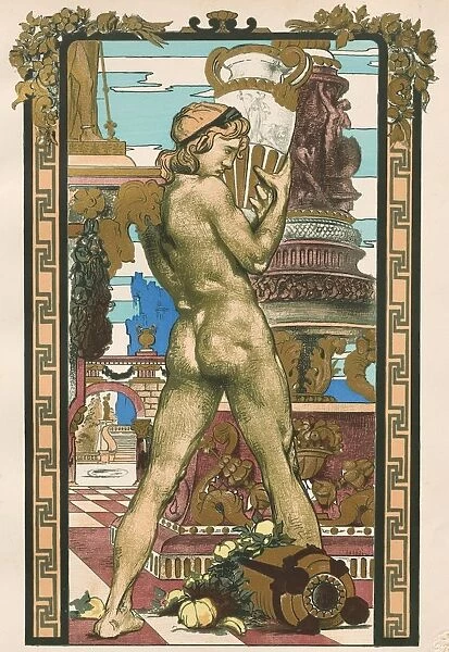 Porteur dAmphore, 1899. Creator: Maurice Desvallieres (French, 1857-1926); Imprimerie