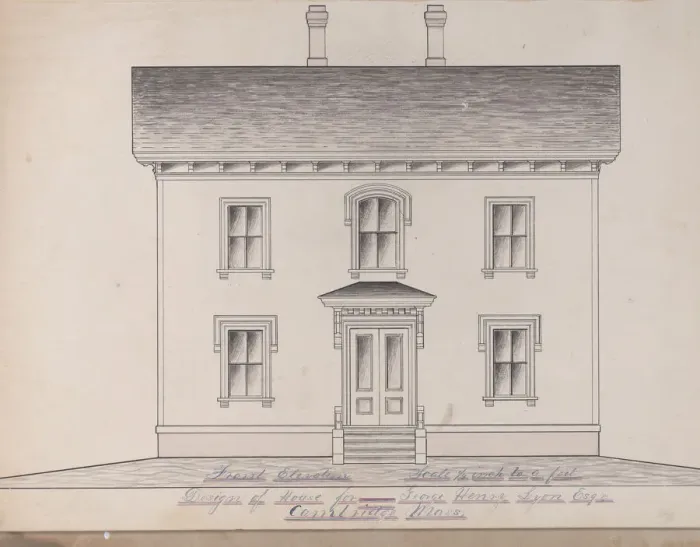 Framed Print : Portfolio containing Six Designs for the George Henry Lyon House, Cambridge, Mass Framed Print : Portfolio containing Six Designs for the George Henry Lyon House, Cambridge, Mass