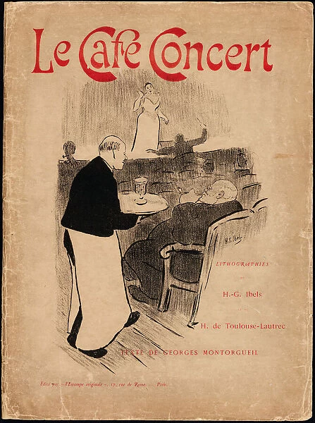 Portfolio Cover for Le Cafe-Concert, 1893. Creator: Henri-Gabriel Ibels