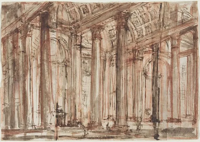 Framed Print : The Portico of the Pantheon, 1750s and early 1760s. Creator: Giovanni Battista Piranesi Framed Print : The Portico of the Pantheon, 1750s and early 1760s. Creator: Giovanni Battista Piranesi