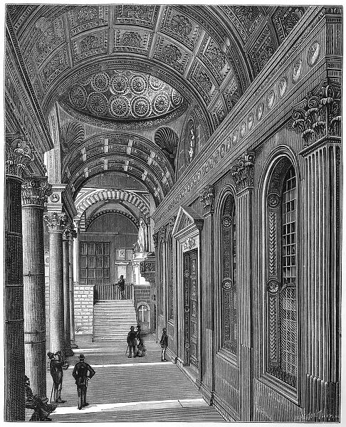 Portico of the Pazzi Chapel, Cloister of Santa Croce Basilica, Florence, 1882