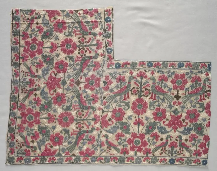 Framed Print : Portion of a Bed Sheet or Valance, 1500s - 1600s. Creator: Unknown Framed Print : Portion of a Bed Sheet or Valance, 1500s - 1600s. Creator: Unknown