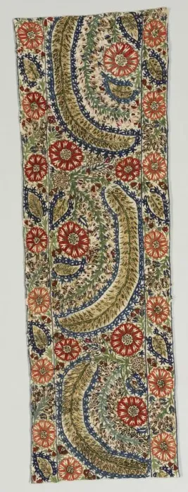Framed Print : Portion of a Bedspread, 1700s. Creator: Unknown Framed Print : Portion of a Bedspread, 1700s. Creator: Unknown