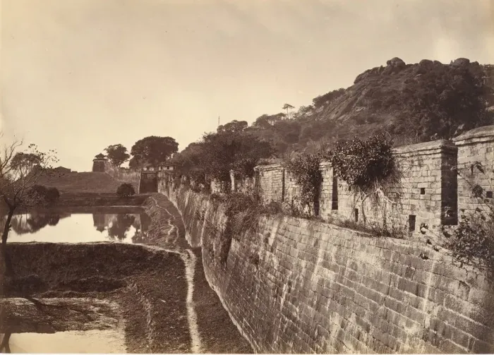 Framed Print : A Portion of the Citywall, Foochow, ca. 1869. Creator: Afong Lai Framed Print : A Portion of the Citywall, Foochow, ca. 1869. Creator: Afong Lai