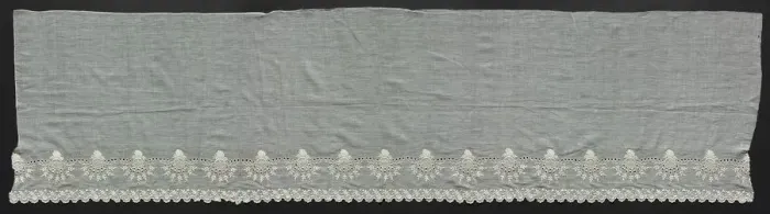 Framed Print : Portion of a Flounce, 1800s. Creator: Unknown Framed Print : Portion of a Flounce, 1800s. Creator: Unknown