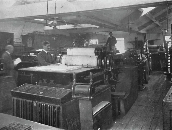 Framed Print : Portion of Machine Room, 1916 Framed Print : Portion of Machine Room, 1916