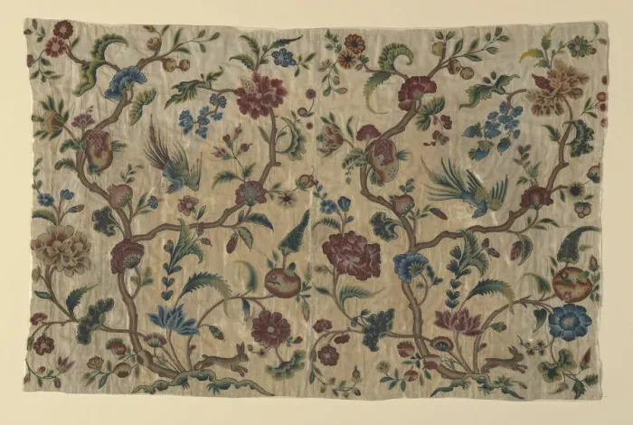 Framed Print : Portion from a Valance, England, 1701 / 25. Creator: Unknown Framed Print : Portion from a Valance, England, 1701 / 25. Creator: Unknown
