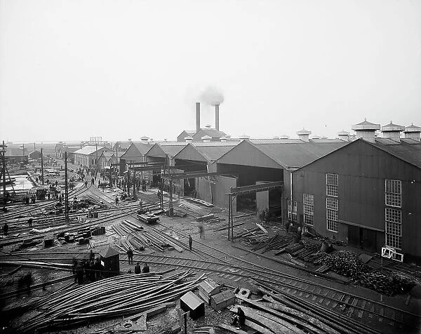 A Portion of the yard, Great Lakes Engineering Works, Ecorse, Mich. (1906?). Creator: Unknown
