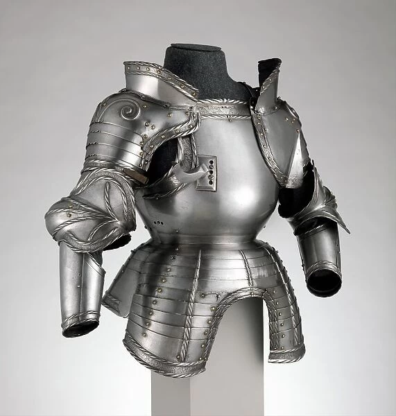 Portions of a Field armour, German, probably Augsburg, dated 1524. Creator: Unknown