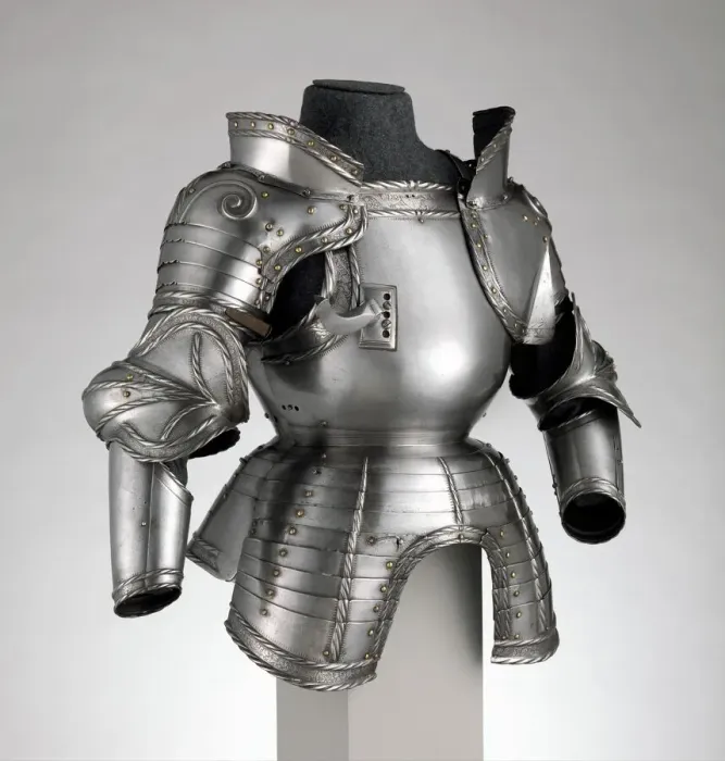 Framed Print : Portions of a Field armour, German, probably Augsburg, dated 1524. Creator: Unknown Framed Print : Portions of a Field armour, German, probably Augsburg, dated 1524. Creator: Unknown