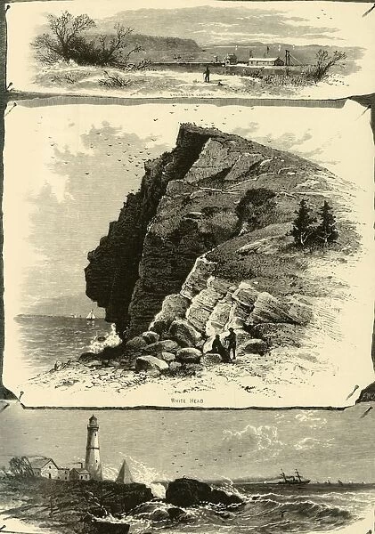 Portland Harbor, and Islands, 1874. Creator: Frederick William Quartley