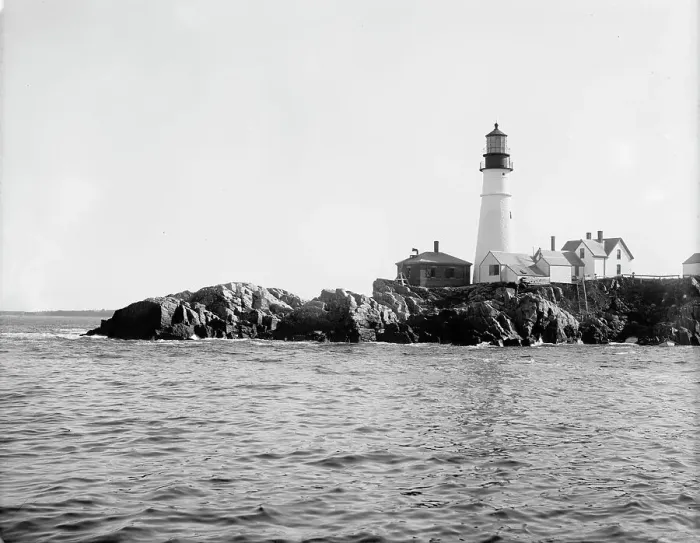 Framed Print : Portland Head Light, Portland, Maine, between 1900 and 1910. Creator: Unknown Framed Print : Portland Head Light, Portland, Maine, between 1900 and 1910. Creator: Unknown