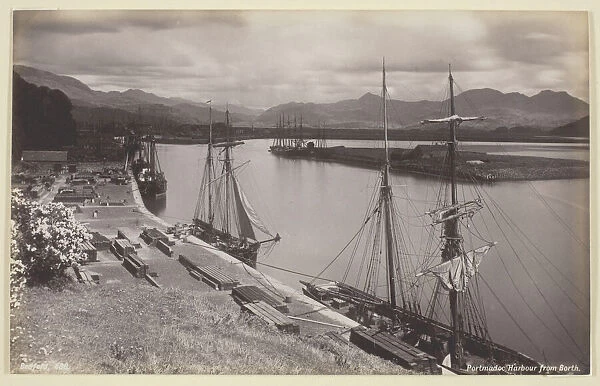 Portmadoc Harbour from Borth, 1860  /  94. Creator: Francis Bedford