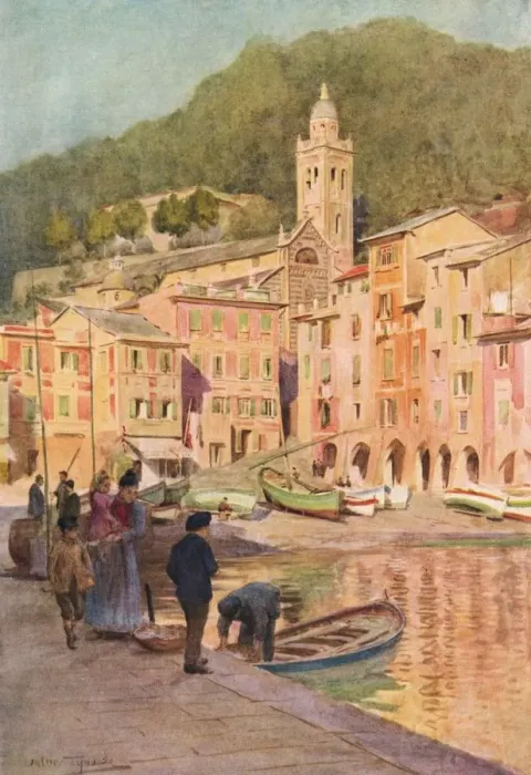 Framed Print : Portofino, c1910, (1912). Artist: Walter Frederick Roofe Tyndale Framed Print : Portofino, c1910, (1912). Artist: Walter Frederick Roofe Tyndale