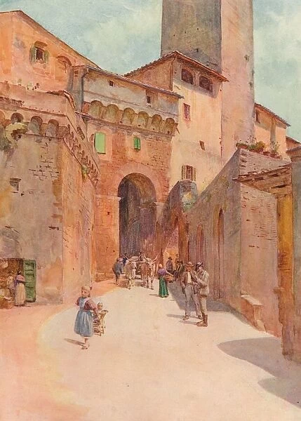 Portone Dei Becci, San Gimignano, c1900 (1913). Artist: Walter Frederick Roofe Tyndale