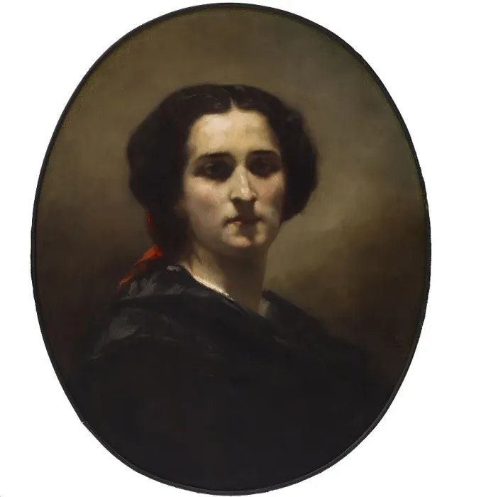 Framed Print : A Portrait, 1852. Creator: Charles Louis Lucien Muller Framed Print : A Portrait, 1852. Creator: Charles Louis Lucien Muller