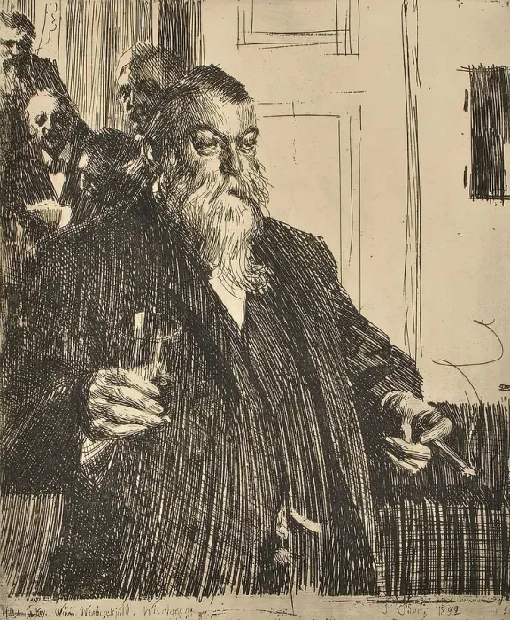 Framed Print : Portrait, 1893. Creator: Anders Leonard Zorn Framed Print : Portrait, 1893. Creator: Anders Leonard Zorn
