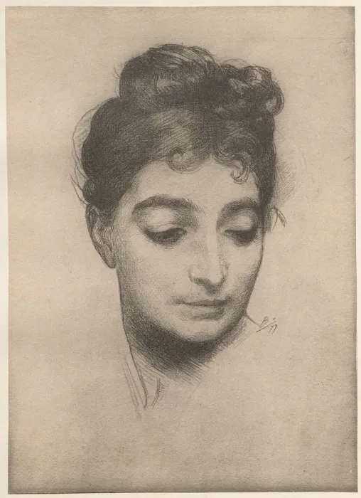 Framed Print : Portrait, 1899. Creator: Felix Bracquemond (French, 1833-1914); Imprimerie Champenois Framed Print : Portrait, 1899. Creator: Felix Bracquemond (French, 1833-1914); Imprimerie Champenois