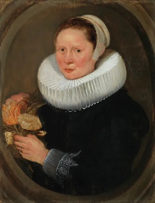Framed Print : Portrait of a 39-Year-Old Woman, 1631. Creator: Unknown Framed Print : Portrait of a 39-Year-Old Woman, 1631. Creator: Unknown