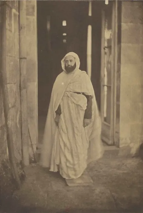 Framed Print : Portrait of Abdelkader ibn Muhieddine (1808-1883) in Amboise, 1852. Creator: Le Gray, Gustave (1820-1884) Framed Print : Portrait of Abdelkader ibn Muhieddine (1808-1883) in Amboise, 1852. Creator: Le Gray, Gustave (1820-1884)