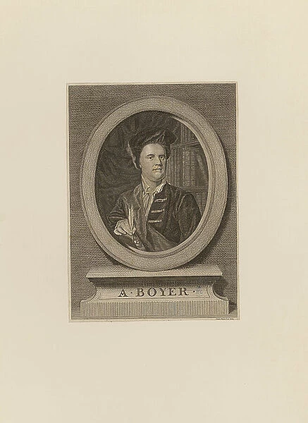 Portrait of Abel Boyer (1667-1729), 1783. Creator: Basire, James (1730-1802)