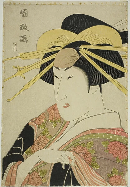 Portrait of an Actor in Female Dress, n. d. Creator: Utagawa Kunimasa