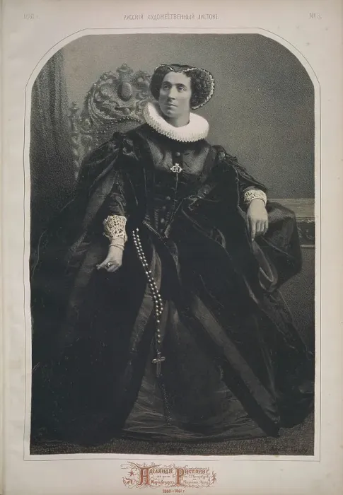 Framed Print : Portrait of actress Adelaide Ristori (1822-1906) as Mary Stuart, 1861. Creator: Timm, Wassili (George Wilhelm) (1820-1895) Framed Print : Portrait of actress Adelaide Ristori (1822-1906) as Mary Stuart, 1861. Creator: Timm, Wassili (George Wilhelm) (1820-1895)