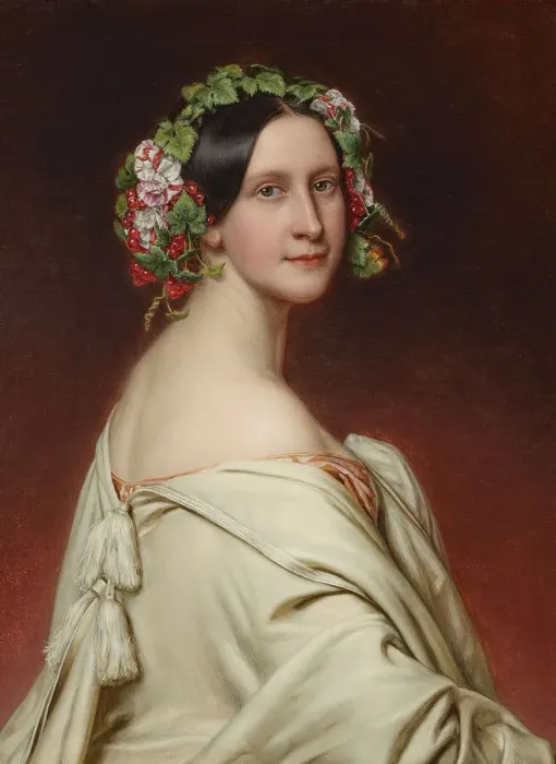 Framed Print : Portrait of the Actress Charlotte von Hagn (1809-1891), 1850 Framed Print : Portrait of the Actress Charlotte von Hagn (1809-1891), 1850
