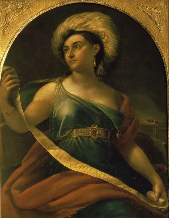Framed Print : Portrait of the actress Ekaterina Semyonova (1786-1849) as Delphic Sibyl, 1828. Artist: Kiprensky, Orest Adamovich (1782-1836) Framed Print : Portrait of the actress Ekaterina Semyonova (1786-1849) as Delphic Sibyl, 1828. Artist: Kiprensky, Orest Adamovich (1782-1836)