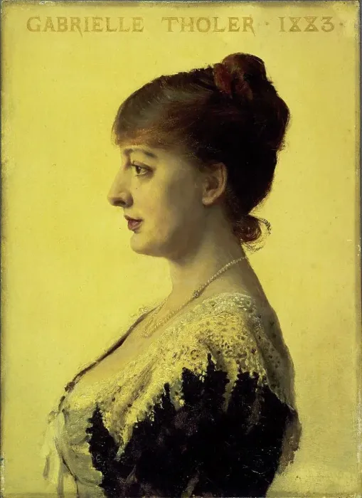 Framed Print : Portrait of the actress Gabrielle Tholer (1850-1894), member of the Comédie-Française, c1883. Creator: Gabriel Ferrier Framed Print : Portrait of the actress Gabrielle Tholer (1850-1894), member of the Comédie-Française, c1883. Creator: Gabriel Ferrier