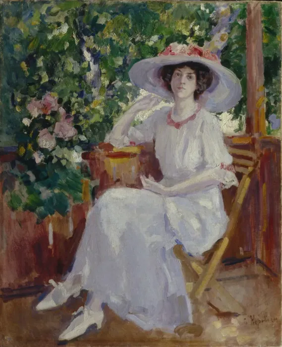Framed Print : Portrait of the actress Nadezhda Komarovskaya. Artist: Korovin, Konstantin Alexeyevich (1861-1939) Framed Print : Portrait of the actress Nadezhda Komarovskaya. Artist: Korovin, Konstantin Alexeyevich (1861-1939)