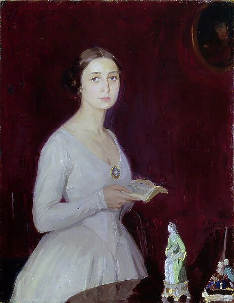 Portrait of the actress Nina Grigoryevna Kovalenskaya, 1913. Creator: Sorin, Saveli Abramovich (1878-1953)