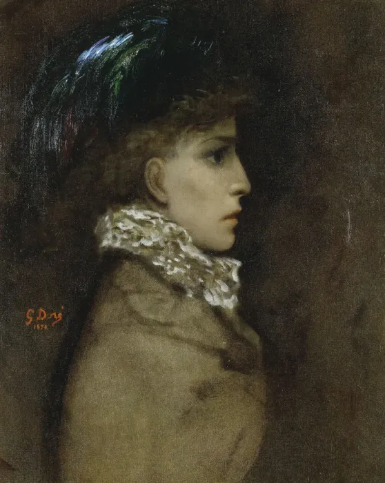 Framed Print : Portrait of the actress Sarah Bernhardt (1844-1923), 1870. Artist: Dore, Gustave (1832-1883) Framed Print : Portrait of the actress Sarah Bernhardt (1844-1923), 1870. Artist: Dore, Gustave (1832-1883)