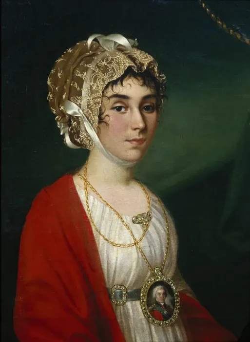 Framed Print : Portrait of the Actress and Singer, Countess Praskovya Sheremetyeva (Zhemchugova) (1768-1803), 1802. Artist: Argunov, Nikolai Ivanovich (1771-after 1829) Framed Print : Portrait of the Actress and Singer, Countess Praskovya Sheremetyeva (Zhemchugova) (1768-1803), 1802. Artist: Argunov, Nikolai Ivanovich (1771-after 1829)