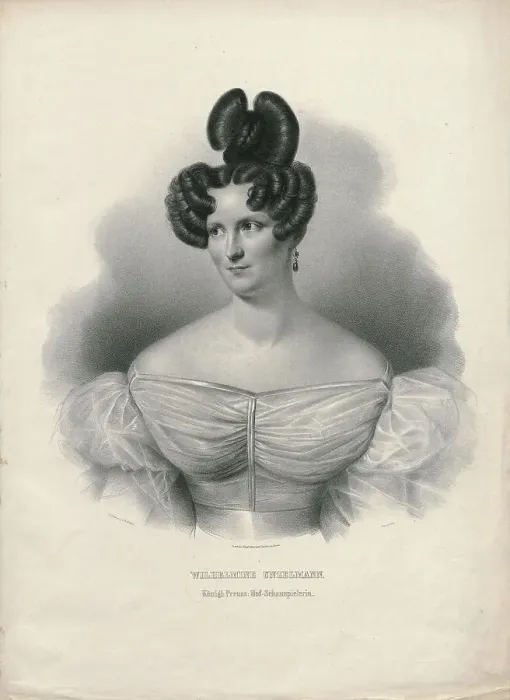 Framed Print : Portrait of the actress and singer Wilhelmine Unzelmann-Werner (1802-1871), 1835. Creator: Scholl, Johann Baptist, the Elder (1784-1854) Framed Print : Portrait of the actress and singer Wilhelmine Unzelmann-Werner (1802-1871), 1835. Creator: Scholl, Johann Baptist, the Elder (1784-1854)