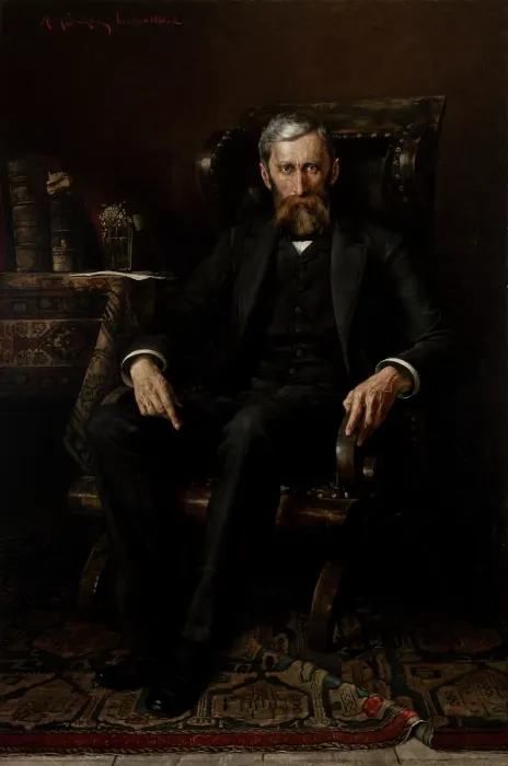 Framed Print : Portrait of Adam Asnyk, 1886. Creator: Aleksy Strazynski Framed Print : Portrait of Adam Asnyk, 1886. Creator: Aleksy Strazynski