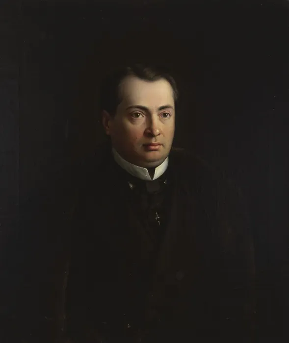 Framed Print : Portrait of Adam Kirkor, 1860. Creator: Wincenty Slendzinski Framed Print : Portrait of Adam Kirkor, 1860. Creator: Wincenty Slendzinski