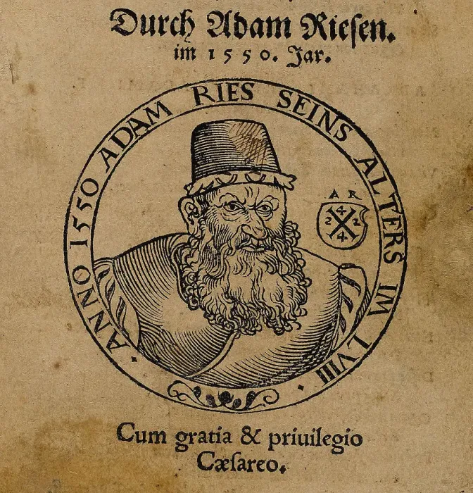Framed Print : Portrait of Adam Riese (1492-1559). From Rechenung nach der lenge, auff den Linihen... 1550. Creator: Anonymous. Portrait of Adam Riese (1492-1559). From Rechenung nach der lenge, auff den Linihen... 1550. Creator: Anonymous Framed Print : Portrait of Adam Riese (1492-1559). From Rechenung nach der lenge, auff den Linihen... 1550. Creator: Anonymous. Portrait of Adam Riese (1492-1559). From Rechenung nach der lenge, auff den Linihen... 1550. Creator: Anonymous