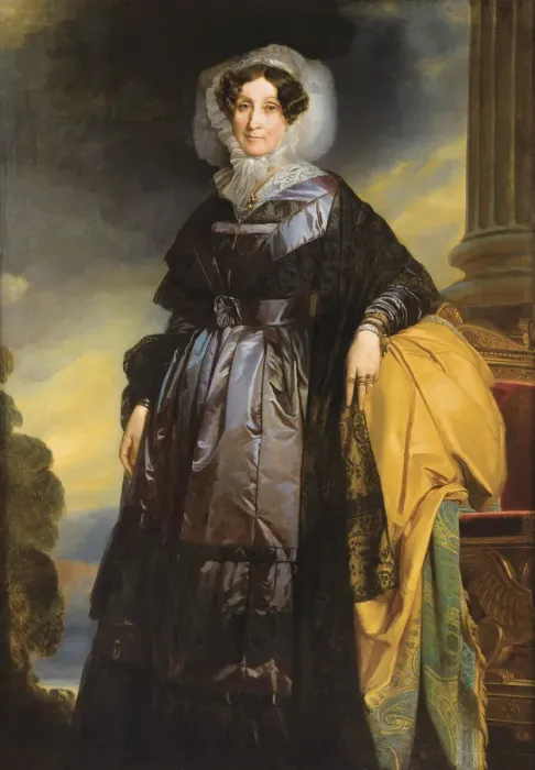 Framed Print : Portrait of Adelaide d Orleans (1777-1847). Artist: Winterhalter, Franz Xaver, School of Framed Print : Portrait of Adelaide d Orleans (1777-1847). Artist: Winterhalter, Franz Xaver, School of