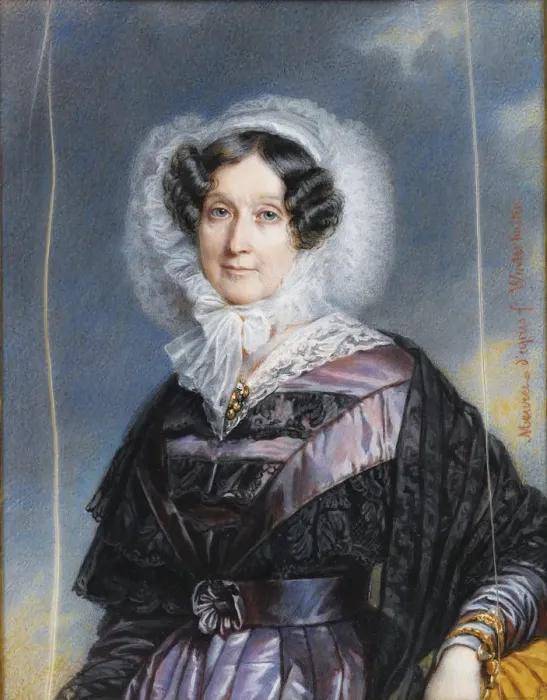 Framed Print : Portrait of Adelaide d Orleans (1777-1847). Artist: Meuret, Francois (1800-1887) Framed Print : Portrait of Adelaide d Orleans (1777-1847). Artist: Meuret, Francois (1800-1887)