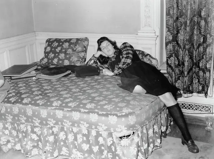 Framed Print : Portrait of Adele Girard, Turkish Embassy, Washington, D.C. 1938. Creator: William Paul Gottlieb Framed Print : Portrait of Adele Girard, Turkish Embassy, Washington, D.C. 1938. Creator: William Paul Gottlieb