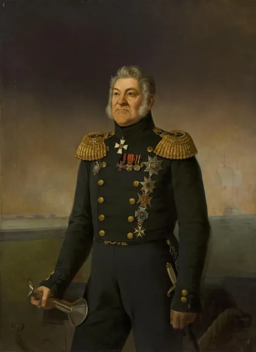 Framed Print : Portrait of Admiral Login Petrovich Heiden (1773-1850), 1877 Framed Print : Portrait of Admiral Login Petrovich Heiden (1773-1850), 1877