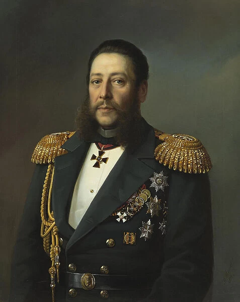 Portrait of Admiral Nikolay Karlovich Krabbe (1814-1876), 1874