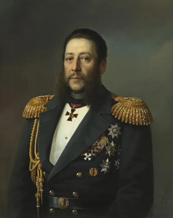 Framed Print : Portrait of Admiral Nikolay Karlovich Krabbe (1814-1876), 1874 Framed Print : Portrait of Admiral Nikolay Karlovich Krabbe (1814-1876), 1874