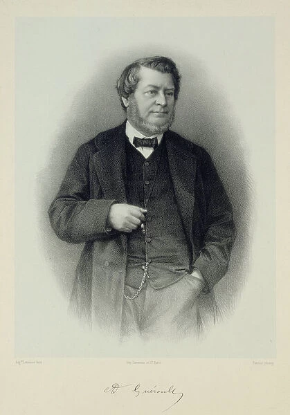 Portrait of Adolphe Gueroult (1810-1872). Creator: Lemoine, Auguste (1822-1869)