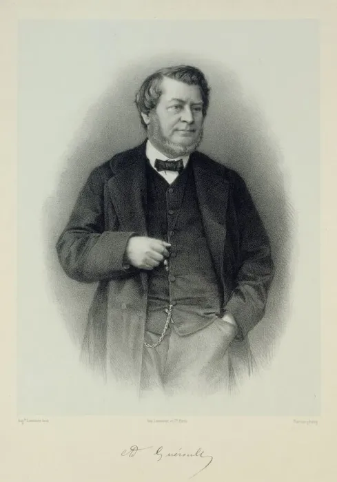 Framed Print : Portrait of Adolphe Gueroult (1810-1872). Creator: Lemoine, Auguste (1822-1869) Framed Print : Portrait of Adolphe Gueroult (1810-1872). Creator: Lemoine, Auguste (1822-1869)