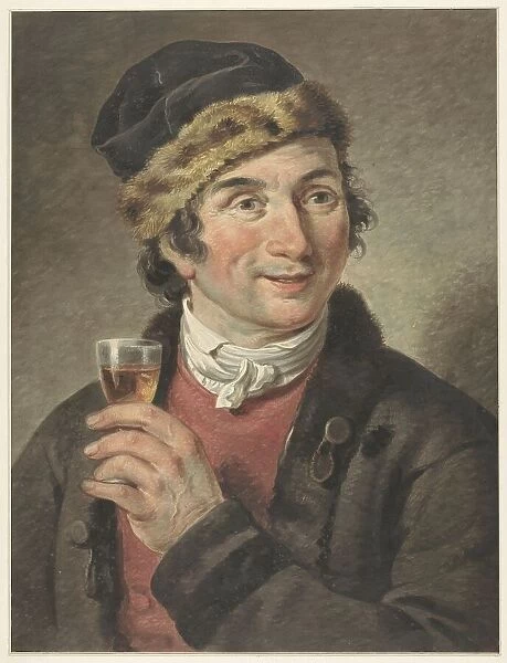 Portrait of Adriaan de Lelie, with hat on, 1765-1820. Creator: Adriaan De Lelie