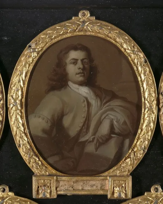 Framed Print : Portrait of Adriaan van der Vliet (1707-77), Poet in Rotterdam, 1732-1771. Creator: Dionys van Nijmegen Framed Print : Portrait of Adriaan van der Vliet (1707-77), Poet in Rotterdam, 1732-1771. Creator: Dionys van Nijmegen