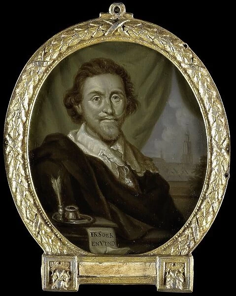 Portrait of Adriaen Pietersz van de Venne, Painter and Poet, 1700-1732. Creator: Arnoud van Halen