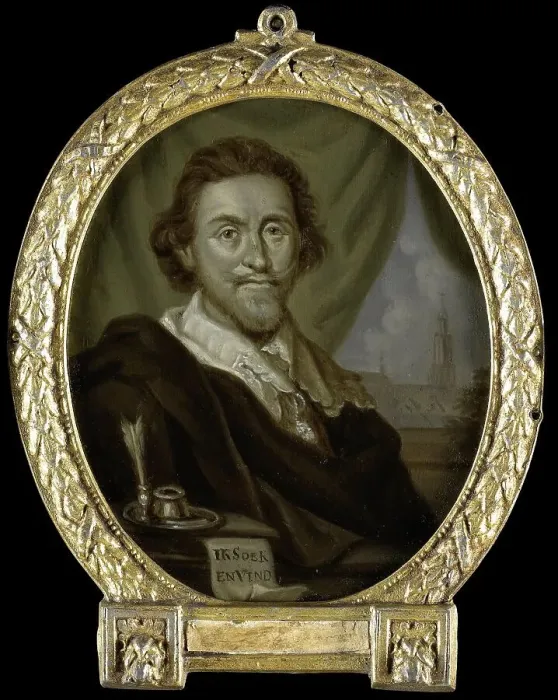 Framed Print : Portrait of Adriaen Pietersz van de Venne, Painter and Poet, 1700-1732. Creator: Arnoud van Halen Framed Print : Portrait of Adriaen Pietersz van de Venne, Painter and Poet, 1700-1732. Creator: Arnoud van Halen